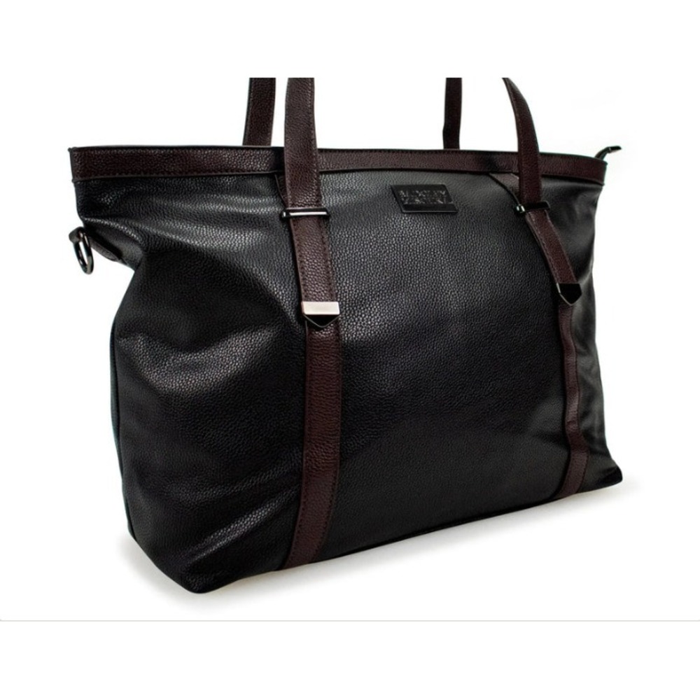 Badgley‎ Mischka Pebble Vegan Leather Tote Weekender Travel Bag NWT